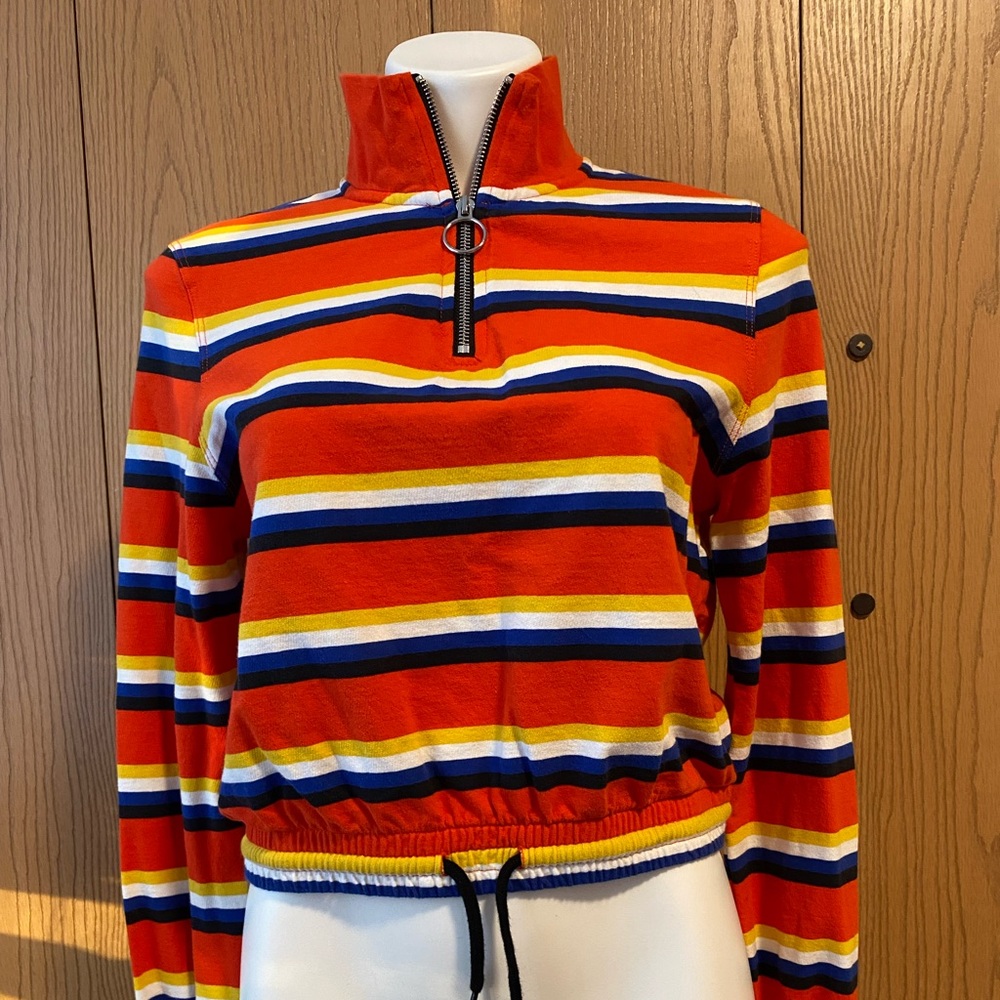 Zine Clothing Multicolor Striped Sweatshirt